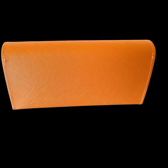 Tory Burch Vibrant Orange Sunglasses Case & Lint Free Carrying Case - Picture 7 of 9